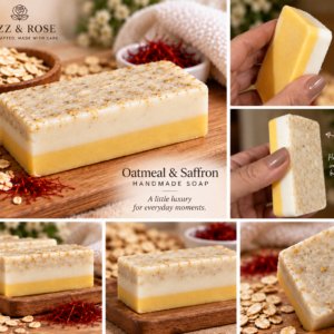 Oatmeal & Saffron Handmade Soap